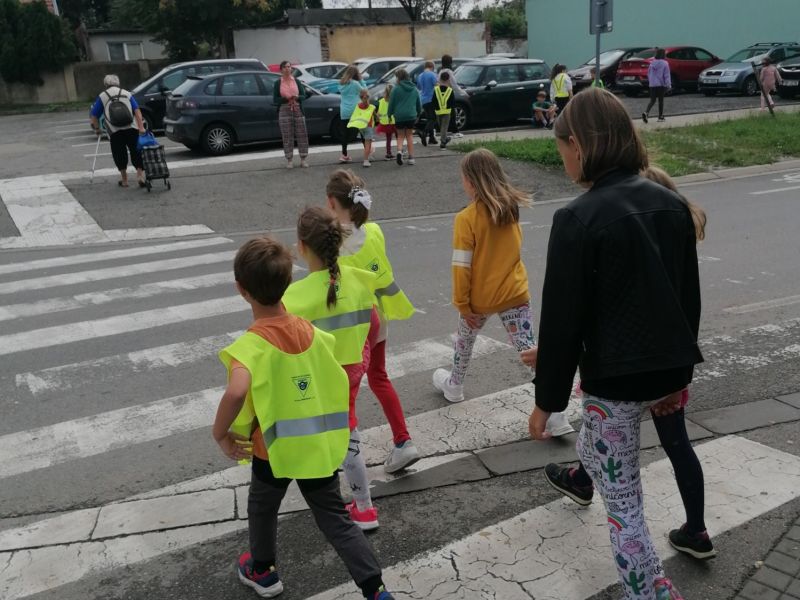 Spolupráce tříd 5.B a 1.A